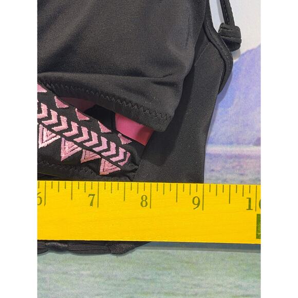 Victoria's Secret PINK Swimsuit top bikini top criss cross black size XS - Picture 5 of 5